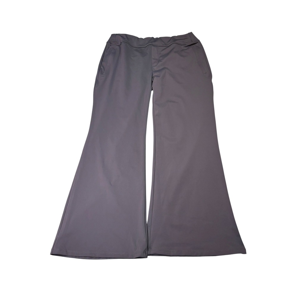 NWT Halara XL Petite Dark Gray Wide Leg High‎ Waisted Yoga Flare Pants 02709300
